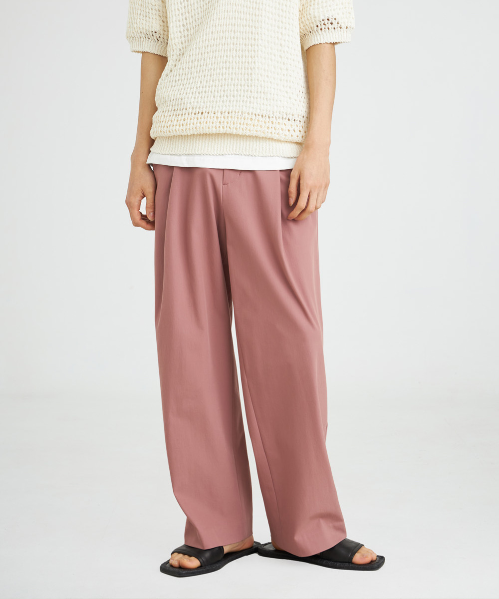 YOUTH유스 SS22 Structured Wide Pants Rose Pink