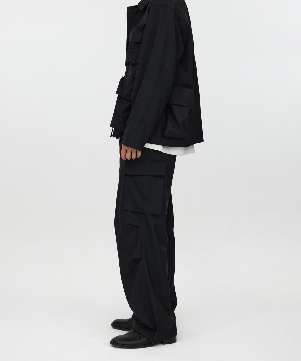 YOUTH유스 SS23 String Cargo Pants_Black